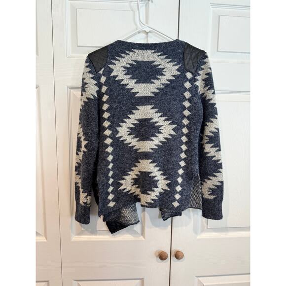 Garage Waterfall Tribal Open Front Cardigan Sweater – Size L - Picture 8 of 8